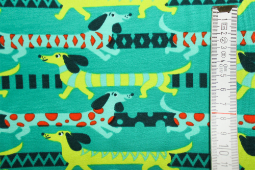 Preview: Jersey Dackelstreifen (10 cm)